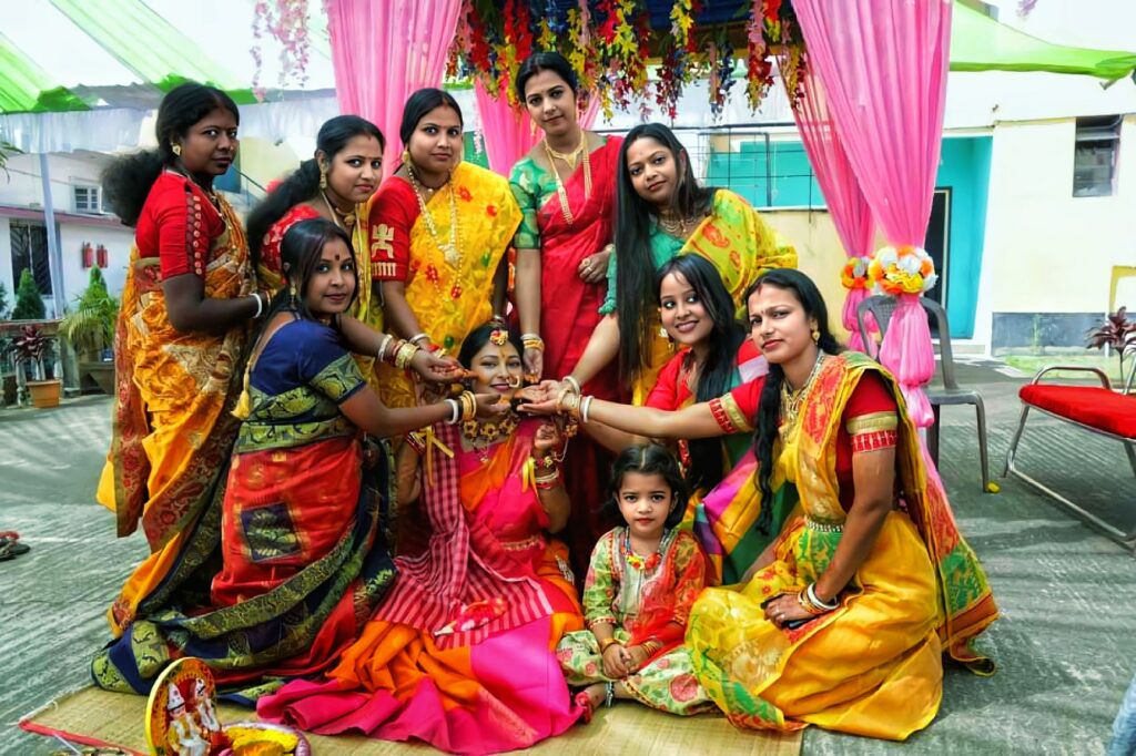 Gaye holud.. Indian Hindu Bengali wedding ritual